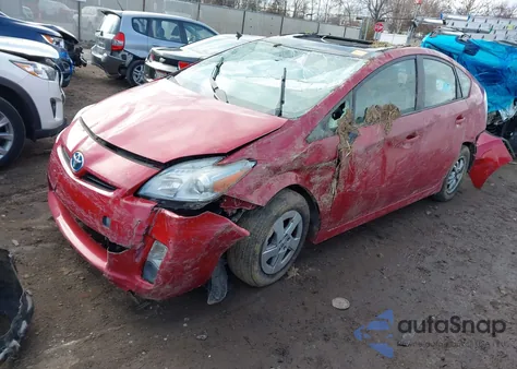 2011 Toyota Prius Three z USA, uszkodzony, nr VIN JTDKN3DUXB0306697